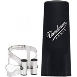 Vandoren LC51SP - Ligature M/O argent clarinette Sib + couvre-bec plastique