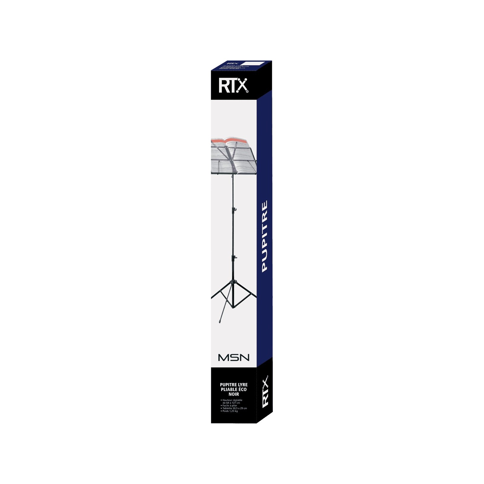 RTX MSCX-B Pupitre pliable - noir
