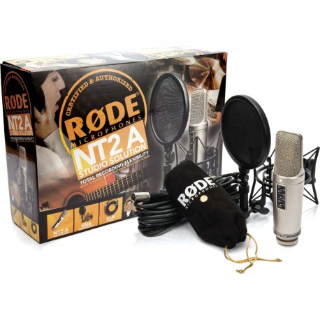Rode NT2A - Pack Micro studio 3 directivités avec anti-pop et câble XLR