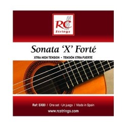 Royal Classic SX80 - Cordes Sonata tension extra forte nylon pour guitare classique