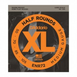 D'Addario ENR72 - Cordes 50-105 half round pour basse électrique