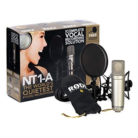 Rode NT1A - Pack micro studio avec anti-pop et câble XLR