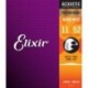 Elixir 16027 - Cordes 11-52 phosphore bronze pour guitare acoustique