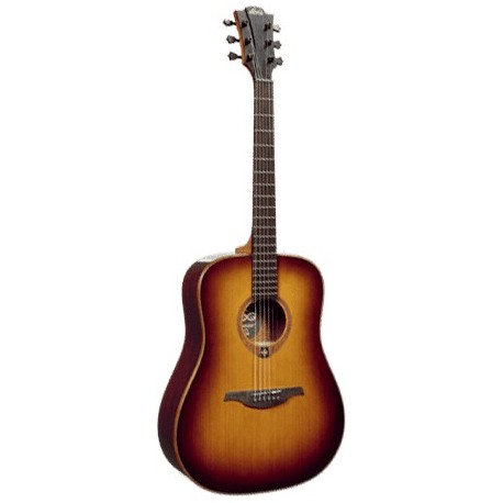 Lâg T100D-BRS - Guitare acoustique table cèdre massif sunburst