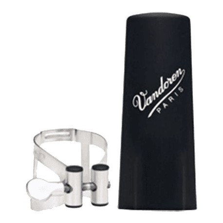 Vandoren LC51PP - Ligature M/O étain clarinette Sib + couvre-bec plastique