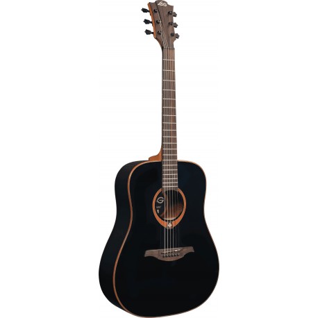 Lâg T100D-BLK - Guitare acoustique table cèdre massif noir