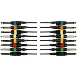 Yellow Cable OC02 - Octopaire 8 jack mono 8 jack mono 5 m