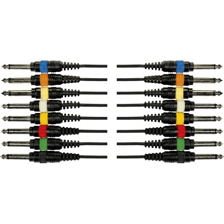 Yellow Cable OC02 - Octopaire 8 jack mono 8 jack mono 5 m