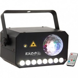 Ibiza COMBI-LAS - Stroboscope Astro Laser Led