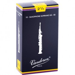 Vandoren SR2025 - Anches saxophone soprano Traditionnelles force 2,5