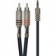 Yellow Cable K06M-3 - Câble 1 jack stéréo 3,5 mm 2 rca 3 m