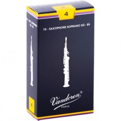 Vandoren SR204 - Anches saxophone soprano Traditionnelles force 4