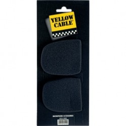 Yellow Cable FW5 - 2 Bonnettes noires pour micro 35cm