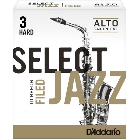 D'Addario RSF10ASX3H - 10 anches pour saxophone alto Eb 3 hard