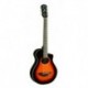 Yamaha APXT2-OVS - Guitare electro-acoustique de voyage finition sunburst