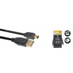 Stagg NCC1-5UAUNB - Câble USB 2.0 USB A/mini USB B (m/m) 15 m