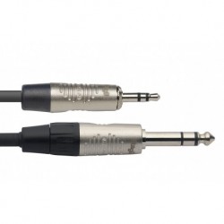 Stagg NAC1MPSPSR - Série N câble audio mini jack/jack (m/m) stéréo 1 m