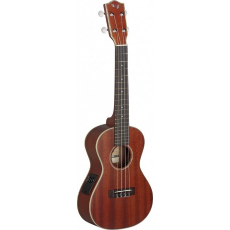 Stagg UC80-SE - Ukulele concert éléctro-acoustique avec table en acajou-A massif