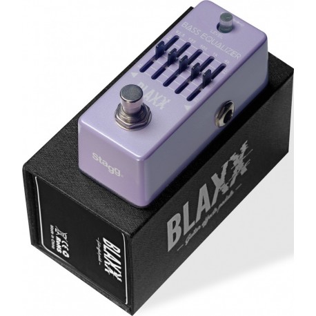 Stagg BX-BASS EQ - Pédale d'égalisation BLAXX 5 bandes pour basse électrique