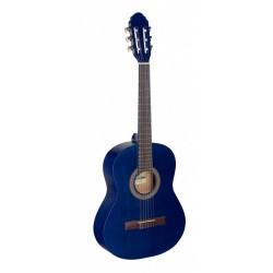 Stagg C430 M BLUE - Guitare classique 3/4 bleue avec table en tilleul