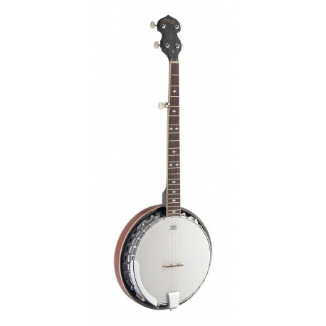 Stagg BJM-30-DL - Banjo Bluegrass Deluxe 5-cordes avec corps en métal
