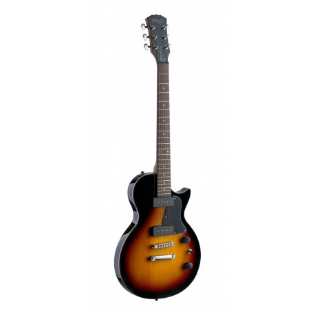 Stagg SEL-P90SB - Guitare électrique P90 Série ROCK "L" avec corps en aulne massif