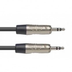 Stagg NAC1MPSR - Série N câble audio mini jack/mini jack (m/m) stéréo 1 m
