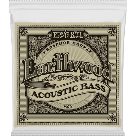 Ernie Ball 2070 - Jeu de cordes earthwood phosphor bronze 45-95 pour basse acoustique