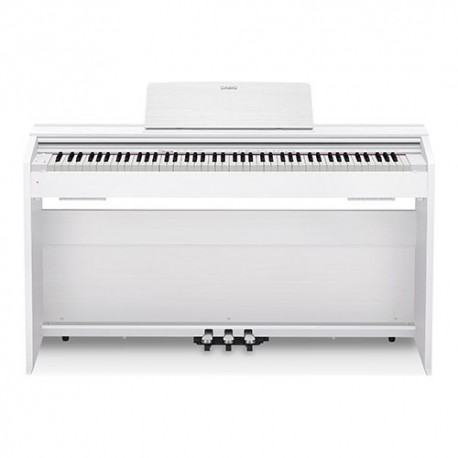 Casio PX-870WE - Piano numérique compact 88 touches avec meuble blanc