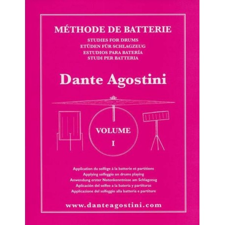 Dante Agostini - Méthode de Batterie - Volume 1 - Recueil