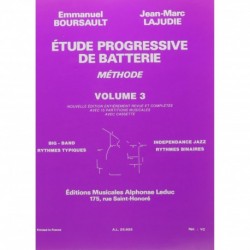 Emmanuel Boursault - Etude Progressive de Batterie 3 - Recueil