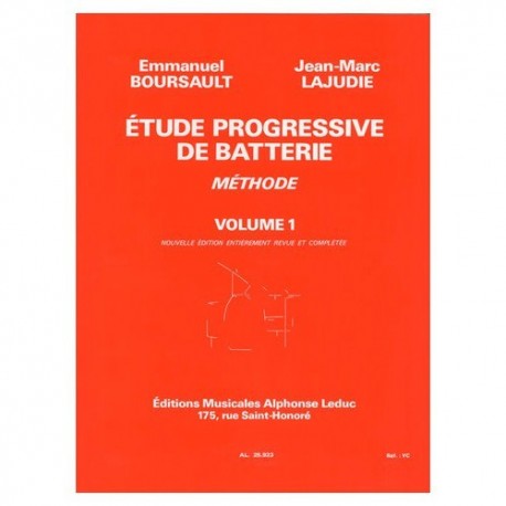 Boursault/ Lajudie - Etude Progressive de Batterie 1 - Recueil
