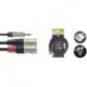 Stagg NUC6/MPS2XMR - Câble en U mini jack/XLR (m/m) 6 m N-Series