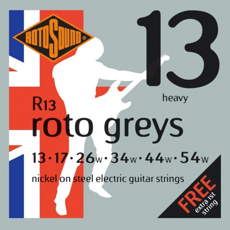 Rotosound R13 - Jeu de cordes nickel 13-54 pour guitare électrique