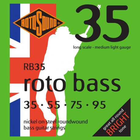 Rotosound RB35 - Jeu de cordes pour basse 35-95