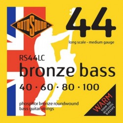 Rotosound RS44LC - Jeu de cordes phosphor pour basse acoustique 40-100