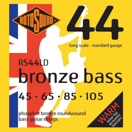 Rotosound RS44LD - Jeu de cordes phosphor pour basse acoustique 45-105