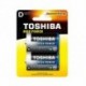 Toshiba LR20GCP BP-2CN - Piles LR20 - Pack de 2