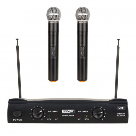 Power Acoustics WM 4400 MH UHF GR7 - Double micros main UHF - Freq 644.5-653.3 MHZ