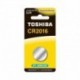 Toshiba CR2016 BP-1C - Pile CR2016 - Pack de 1