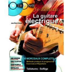 J.P. Vimont - Je Débute la Guitare Électrique - Recueil + CD + DVD