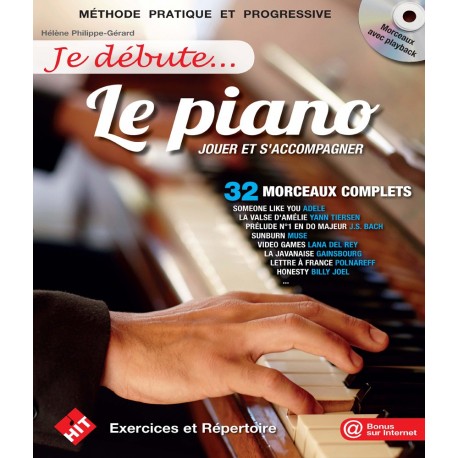 Hélène Philippe-Gérard - Je Débute...le Piano - Recueil + CD