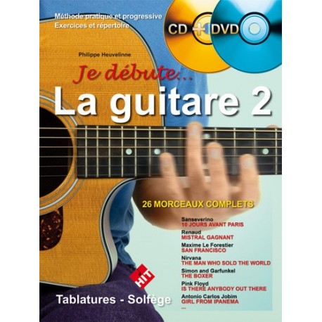 Philippe Heuvelinne - Je Débute la Guitare 2 - Recueil + CD + DVD
