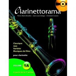 P-M. Bonafos/Jean-Louis Delage - Clarinettorama Volume 1A - Recueil + CD