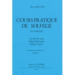 Pierre Boutin - Cours pratique de solfège Vol.1 - Recueil