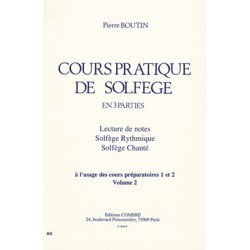 Pierre Boutin - Cours pratique de solfège Vol.2 - Recueil