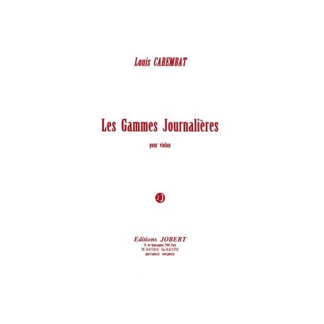 Louis Carembat - Gammes Journalières - Recueil