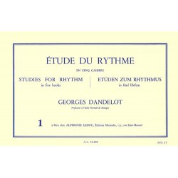 Georges Dandelot - Etude Du Rythme Vol.1 - Recueil