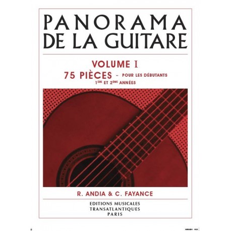 Rafaël Andia - Panorama De La Guitare - Vol. 1 - Recueil + CD