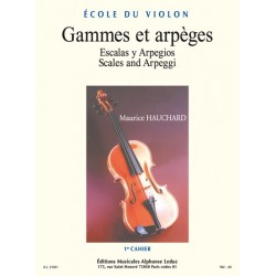 Maurice Hauchard - Gammes Et Arpeges, Vol.1 Violin - Recueil